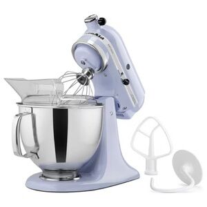 KITCHEN AID Artisan Series 5qt Tilt-Head Stand Mixer in Lavender Cream.